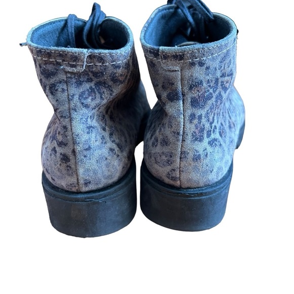 Gaimo Women's Handmade Animal Print Ankle Boots Booties Lace-Up Shoes Size 7 - Picture 4 of 10